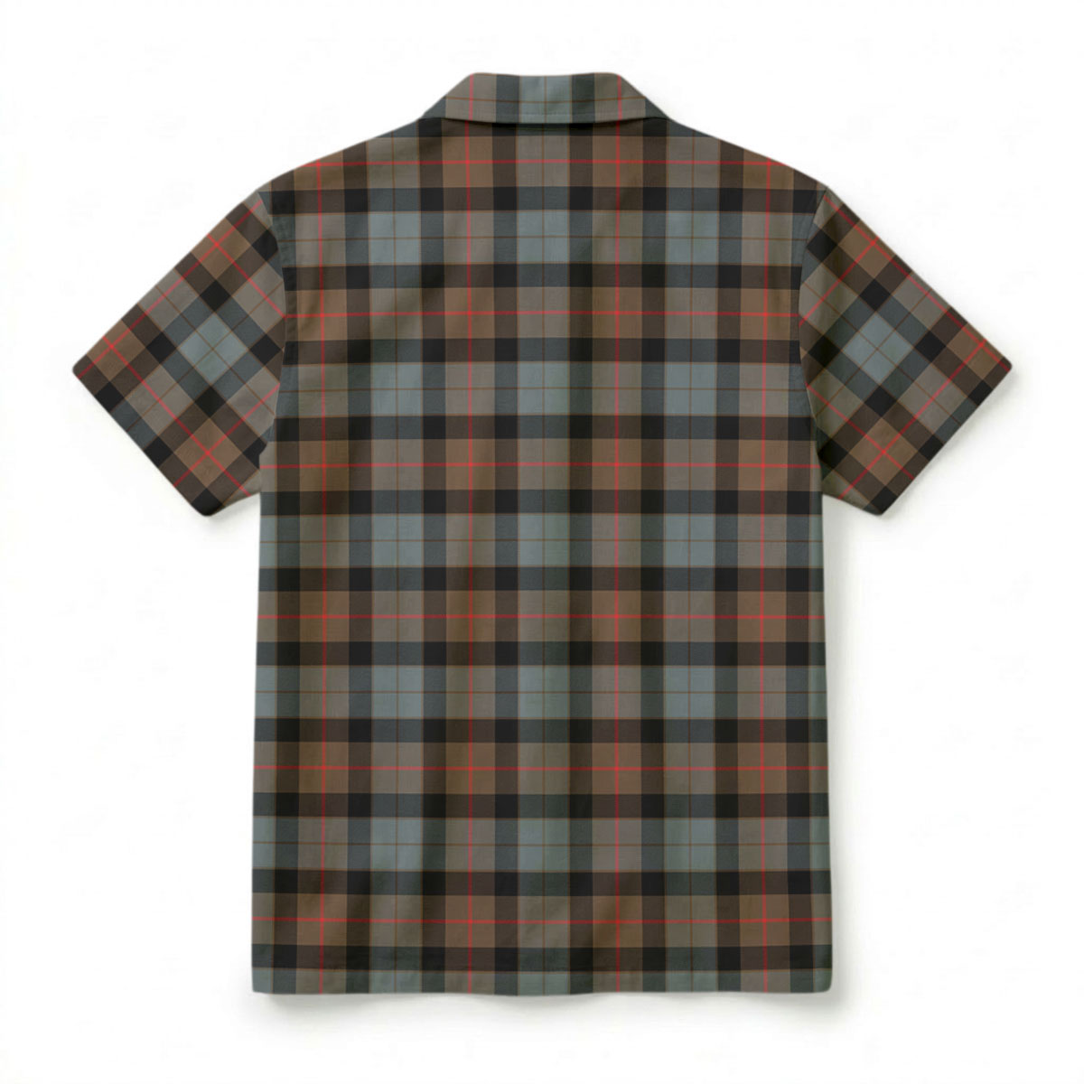 Gunn Weathered Tartan Crest Hawaiian Shirt