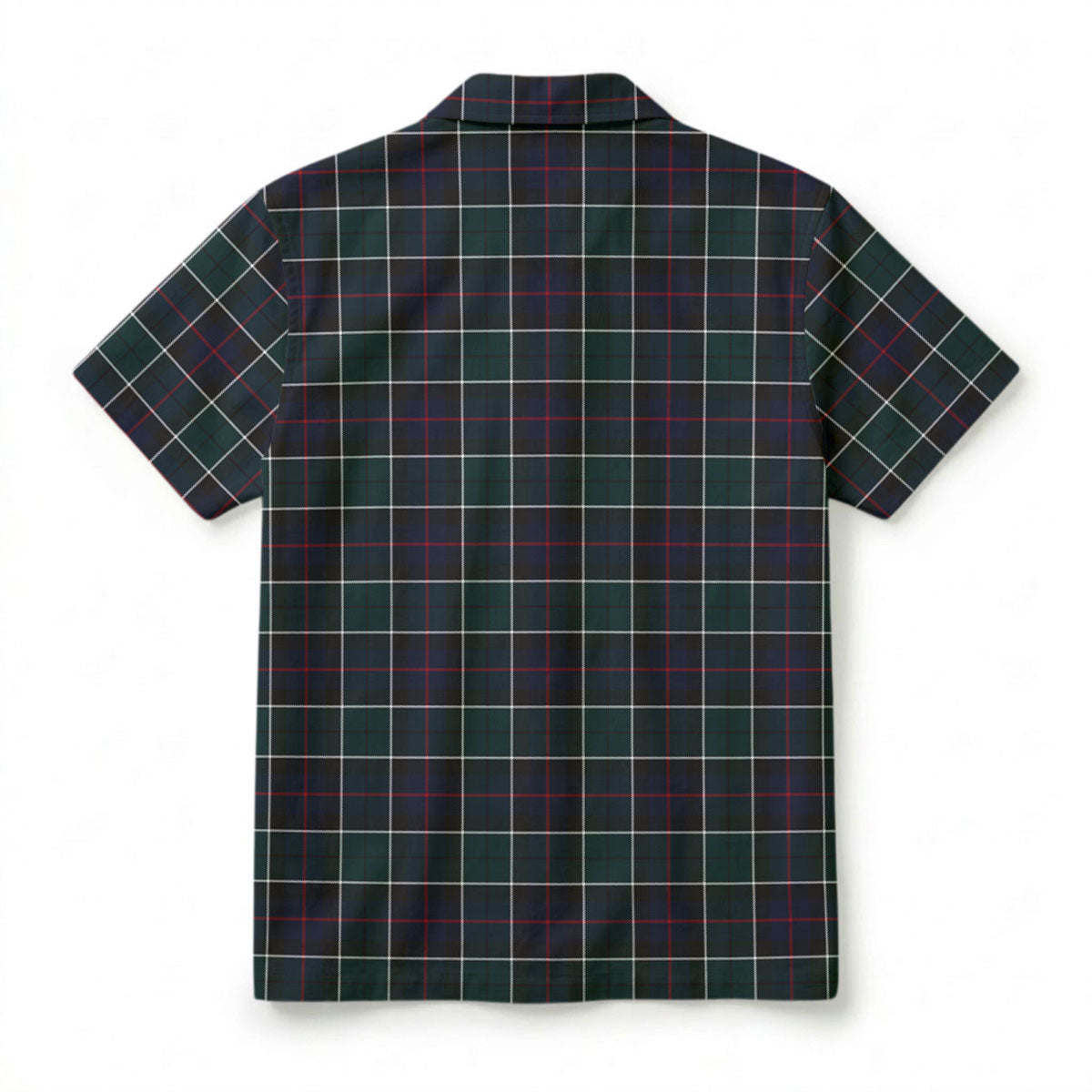 Leslie Hunting Modern Tartan Crest Hawaiian Shirt