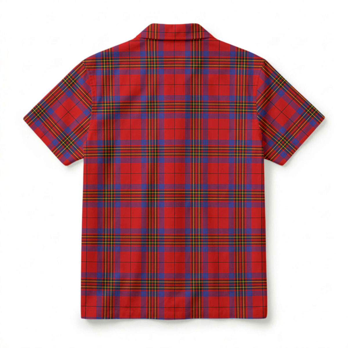 Leslie Modern Tartan Crest Hawaiian Shirt