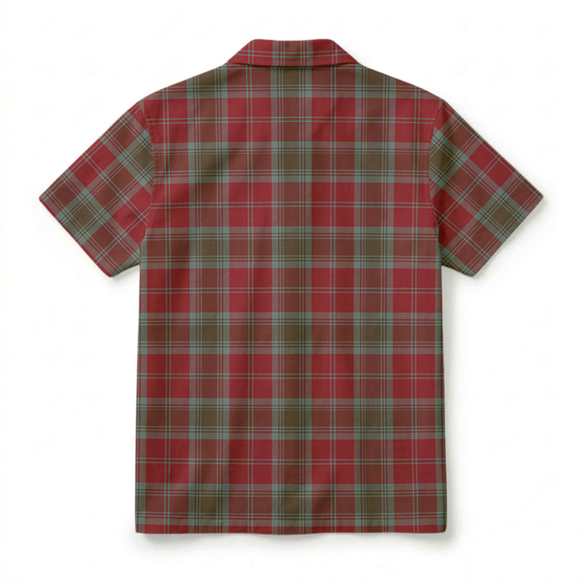 Lindsay Weathered Tartan Crest Hawaiian Shirt