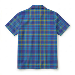 Mercer Modern Tartan Crest Hawaiian Shirt