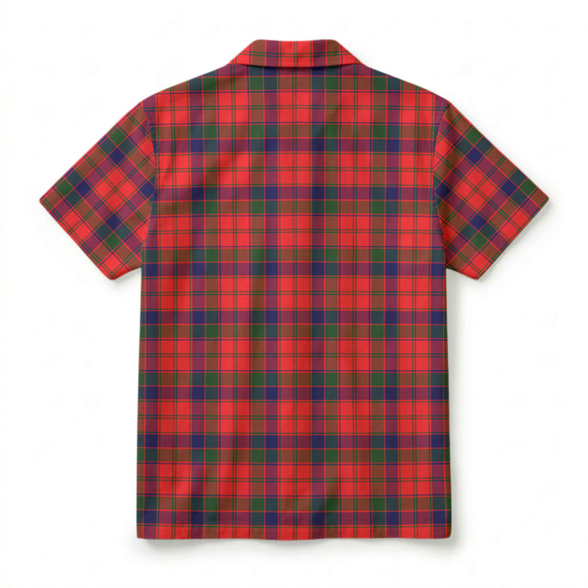 Reid Modern Tartan Crest Hawaiian Shirt