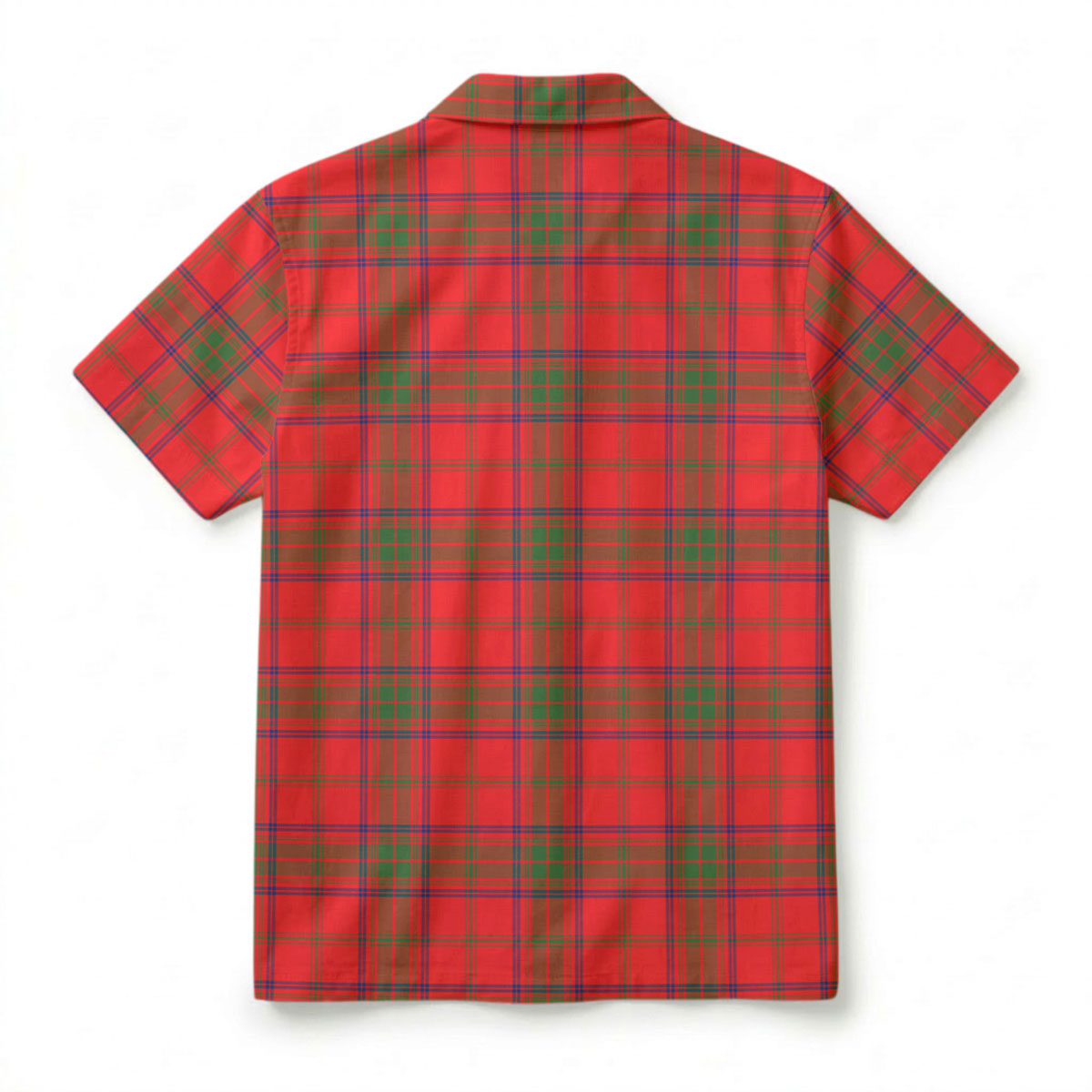 Ross Modern Tartan Crest Hawaiian Shirt