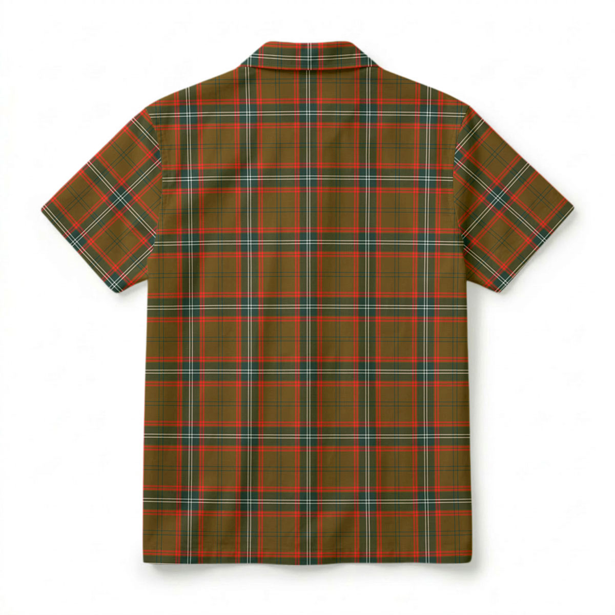 Seton Hunting Modern Tartan Crest Hawaiian Shirt