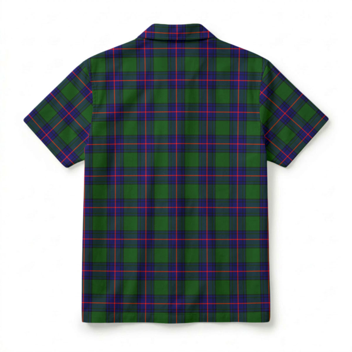 Shaw Modern Tartan Crest Hawaiian Shirt