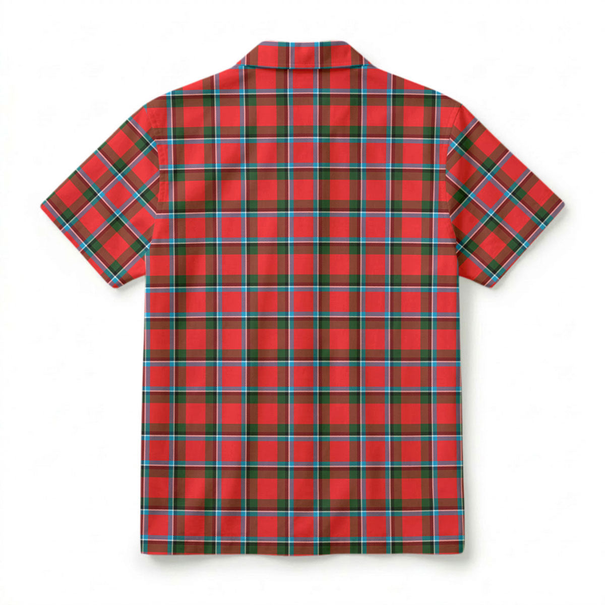 Sinclair Modern Tartan Crest Hawaiian Shirt