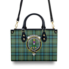 Ferguson Ancient Tartan Crest Leather Handbag