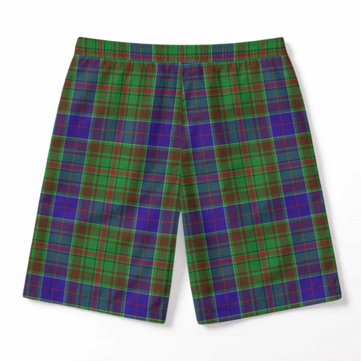 Adam Tartan Crest Men's Beach Shorts