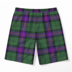 Armstrong Modern Tartan Crest Men's Beach Shorts