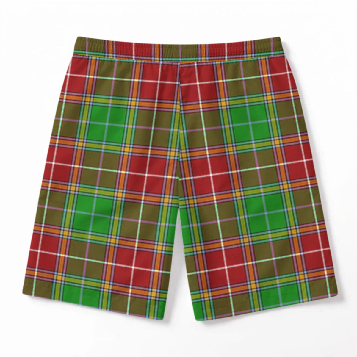 Baxter Modern Tartan Crest Men's Beach Shorts