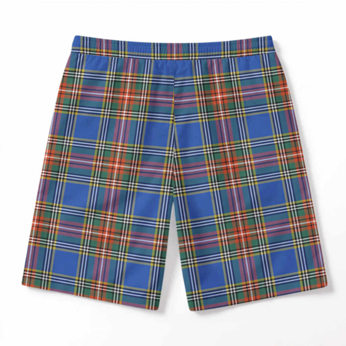 Bethune Ancient Tartan Crest Men's Beach Shorts