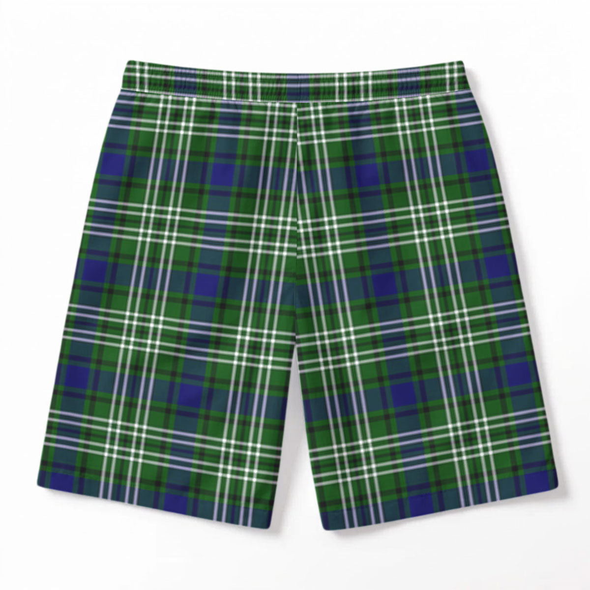 Blackadder Tartan Crest Men's Beach Shorts