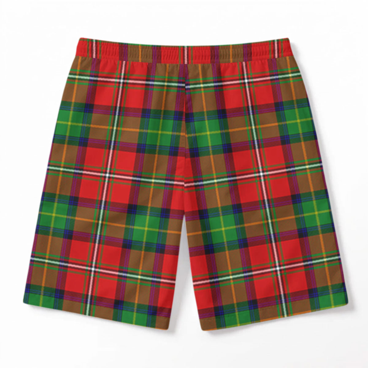 Boyd Modern Tartan Crest Men's Beach Shorts