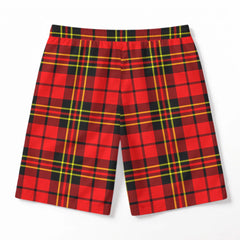 Brodie Modern Tartan Crest Men's Beach Shorts