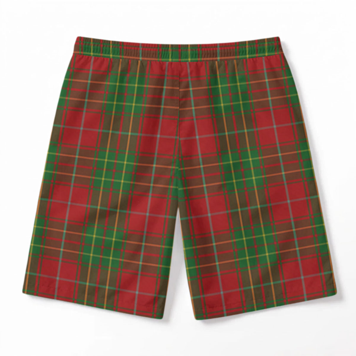 Burnett Tartan Crest Men's Beach Shorts