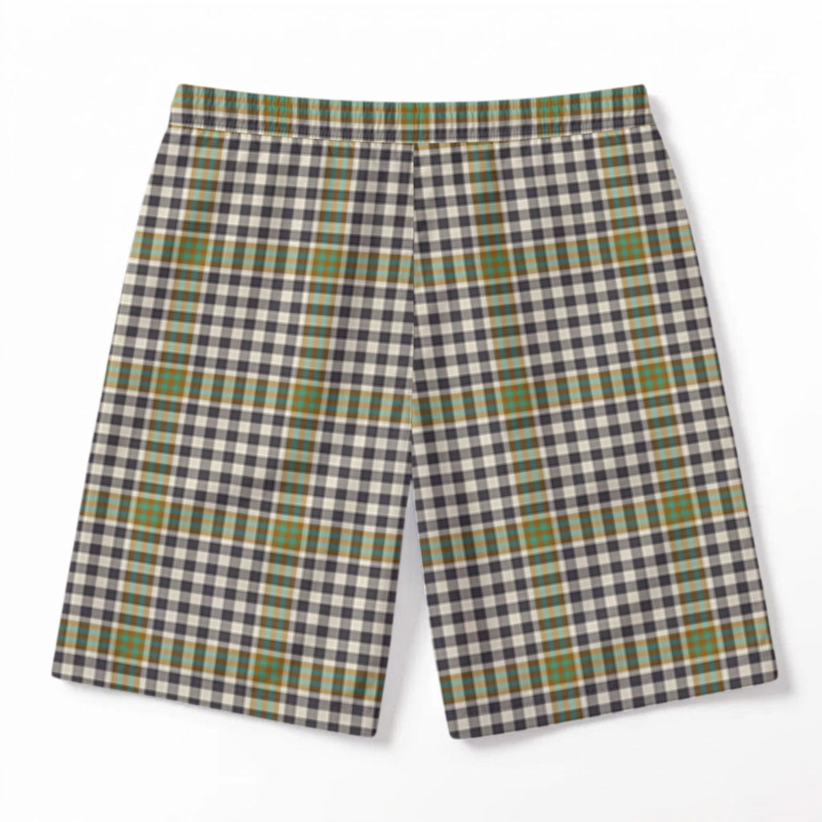 Burns Check Tartan Crest Men's Beach Shorts