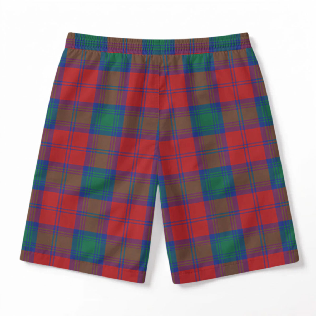 Byres Tartan Crest Men's Beach Shorts