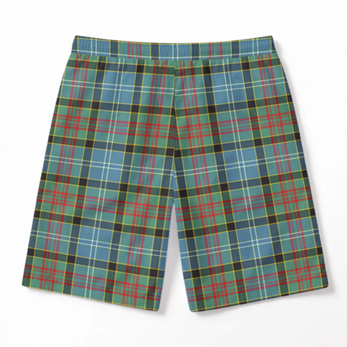 Caldwell Tartan Crest Men's Beach Shorts