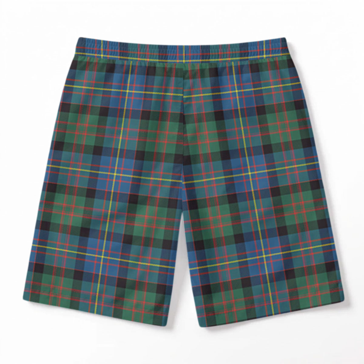 Cameron of Erracht Ancient Tartan Crest Men's Beach Shorts