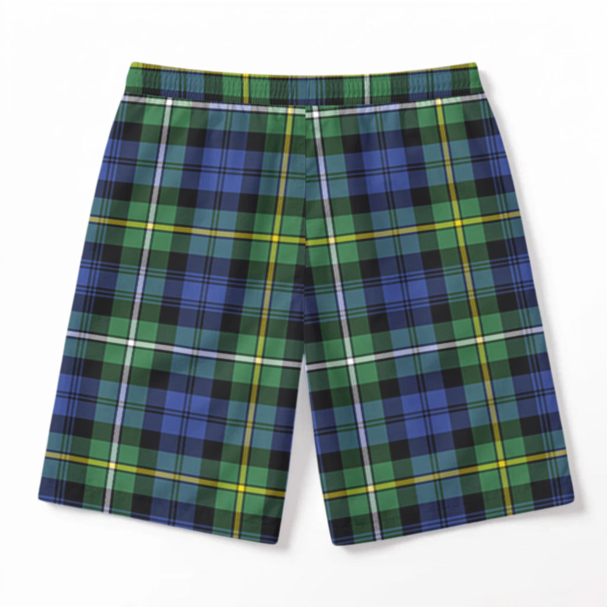 Campbell Argyll Ancient Tartan Crest Men's Beach Shorts