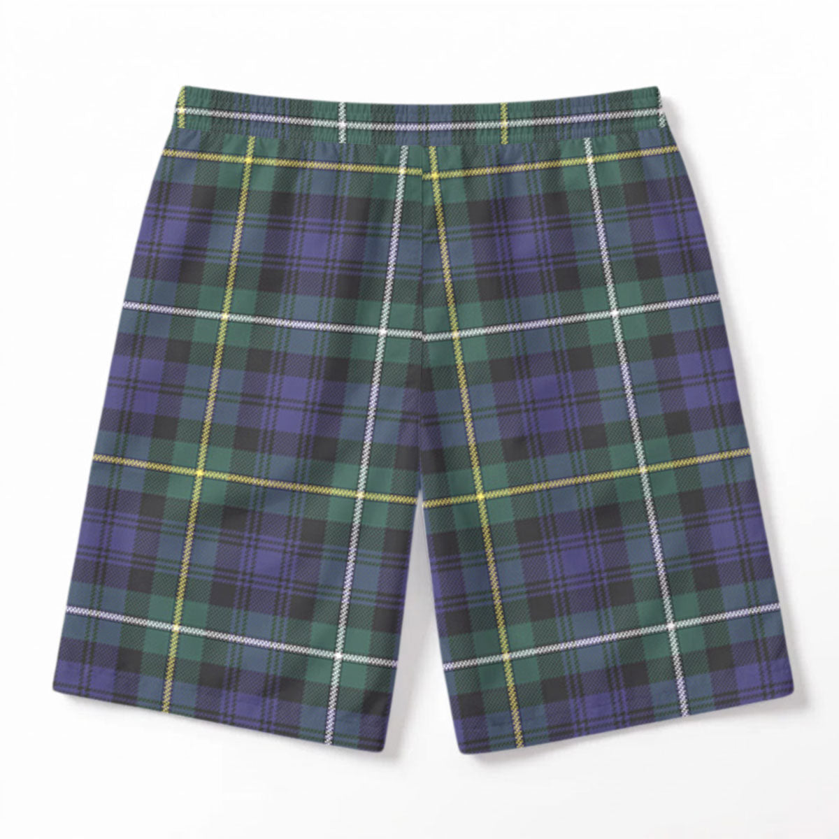 Campbell Argyll Modern Tartan Crest Men's Beach Shorts