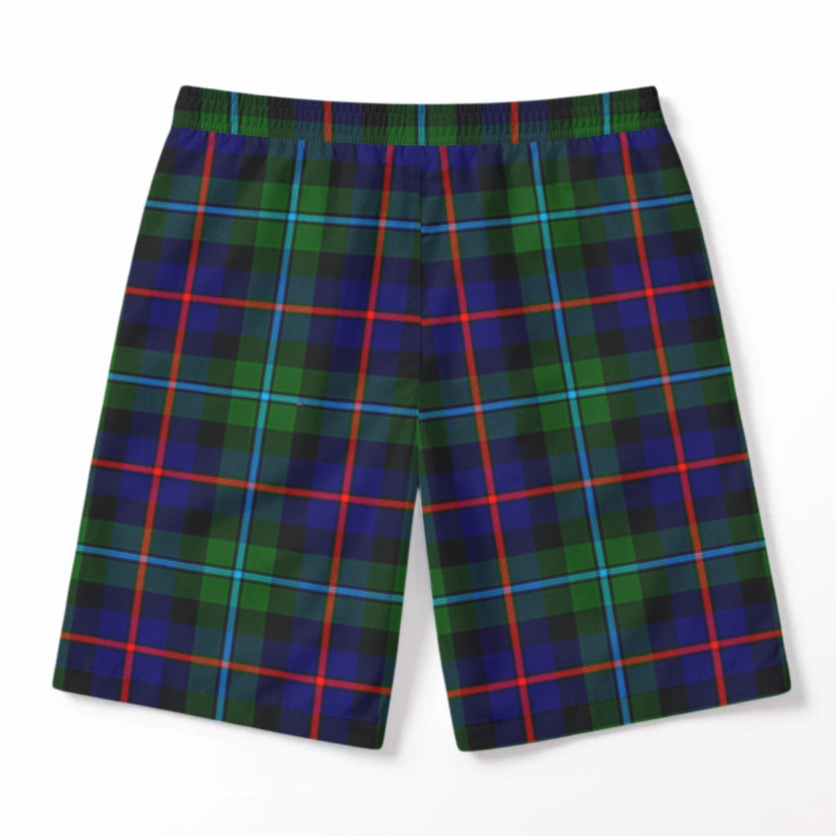 Campbell of Cawdor Modern Tartan Crest Men's Beach Shorts