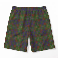 Cunningham Hunting Modern Tartan Crest Men's Beach Shorts