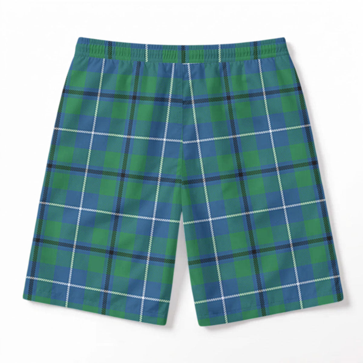 Douglas Ancient Tartan Crest Men's Beach Shorts