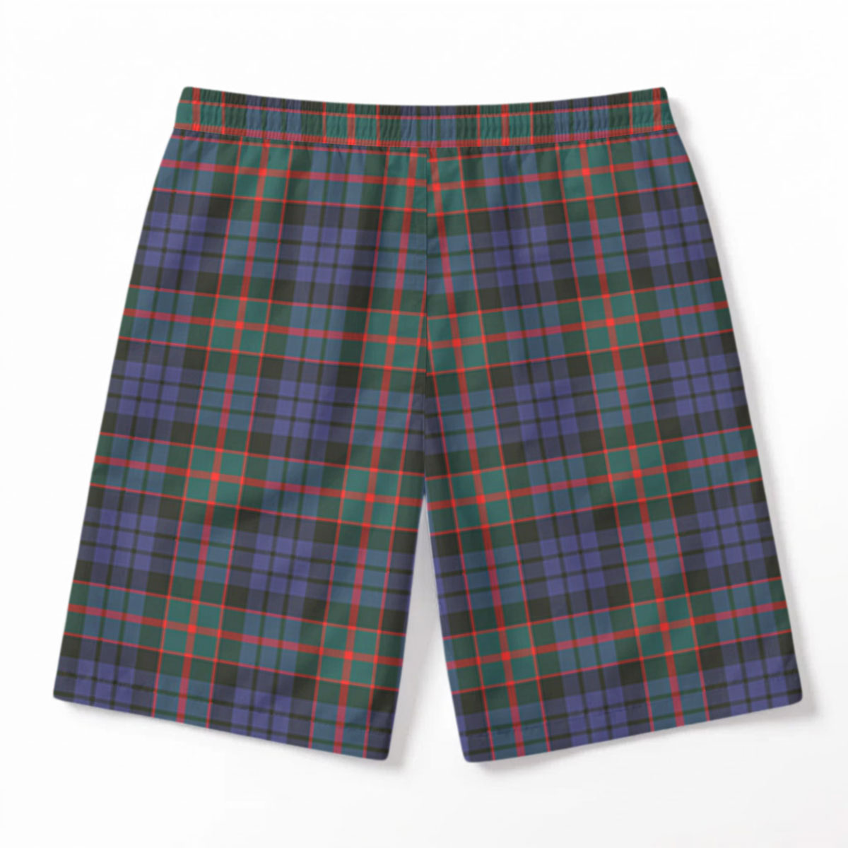 Fletcher of Dunans Tartan Crest Men's Beach Shorts