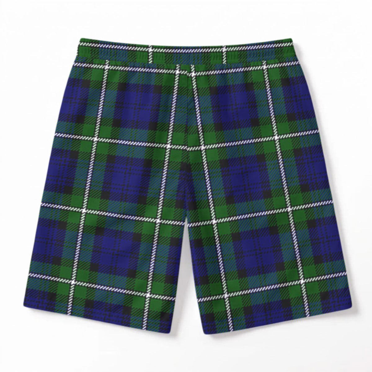 Forbes Modern Tartan Crest Men's Beach Shorts