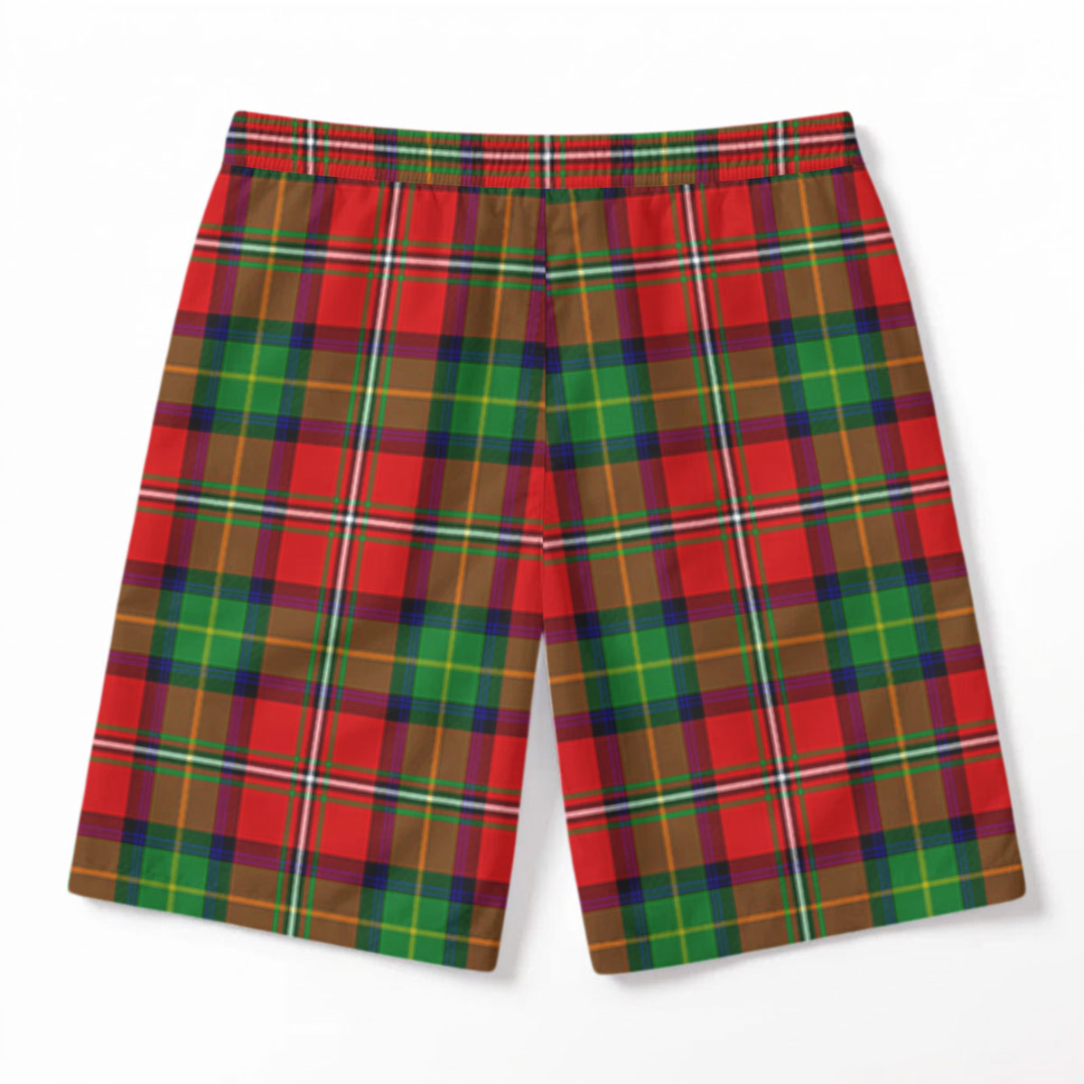 Fullerton Tartan Crest Men's Beach Shorts