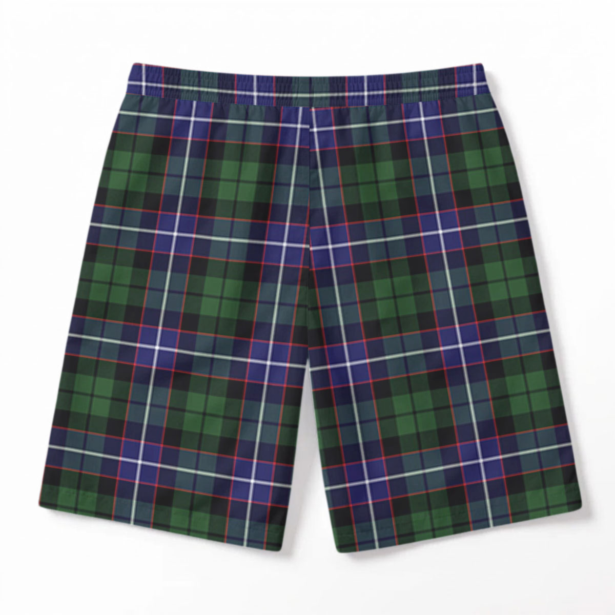 Galbraith Modern Tartan Crest Men's Beach Shorts