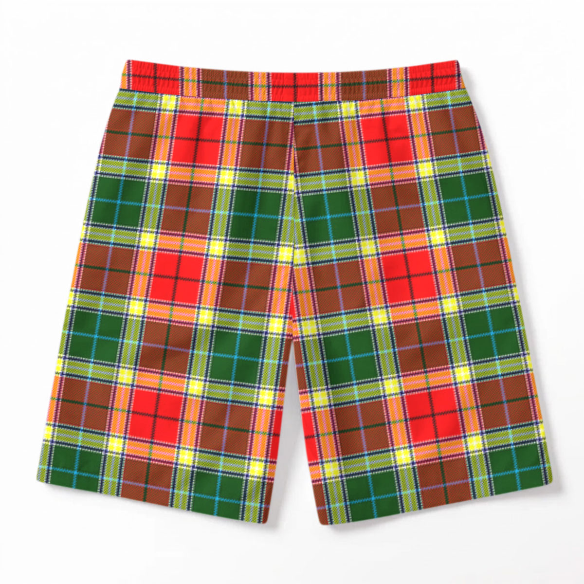 Gibson Tartan Crest Men's Beach Shorts