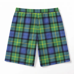 Gordon Old Ancient Tartan Crest Men's Beach Shorts