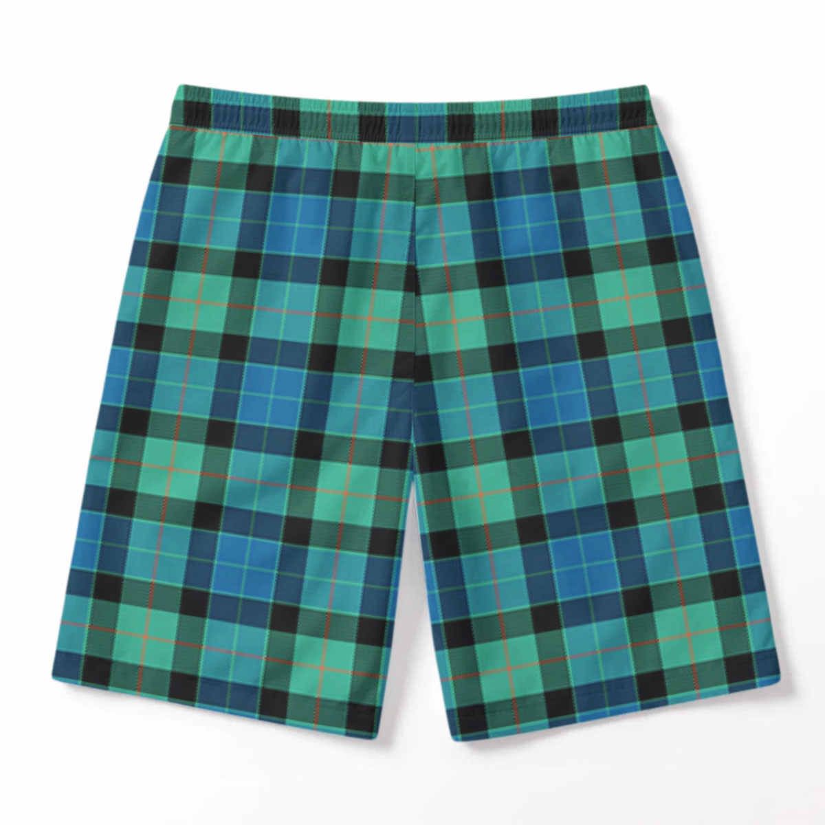 Gunn Ancient Tartan Crest Men's Beach Shorts