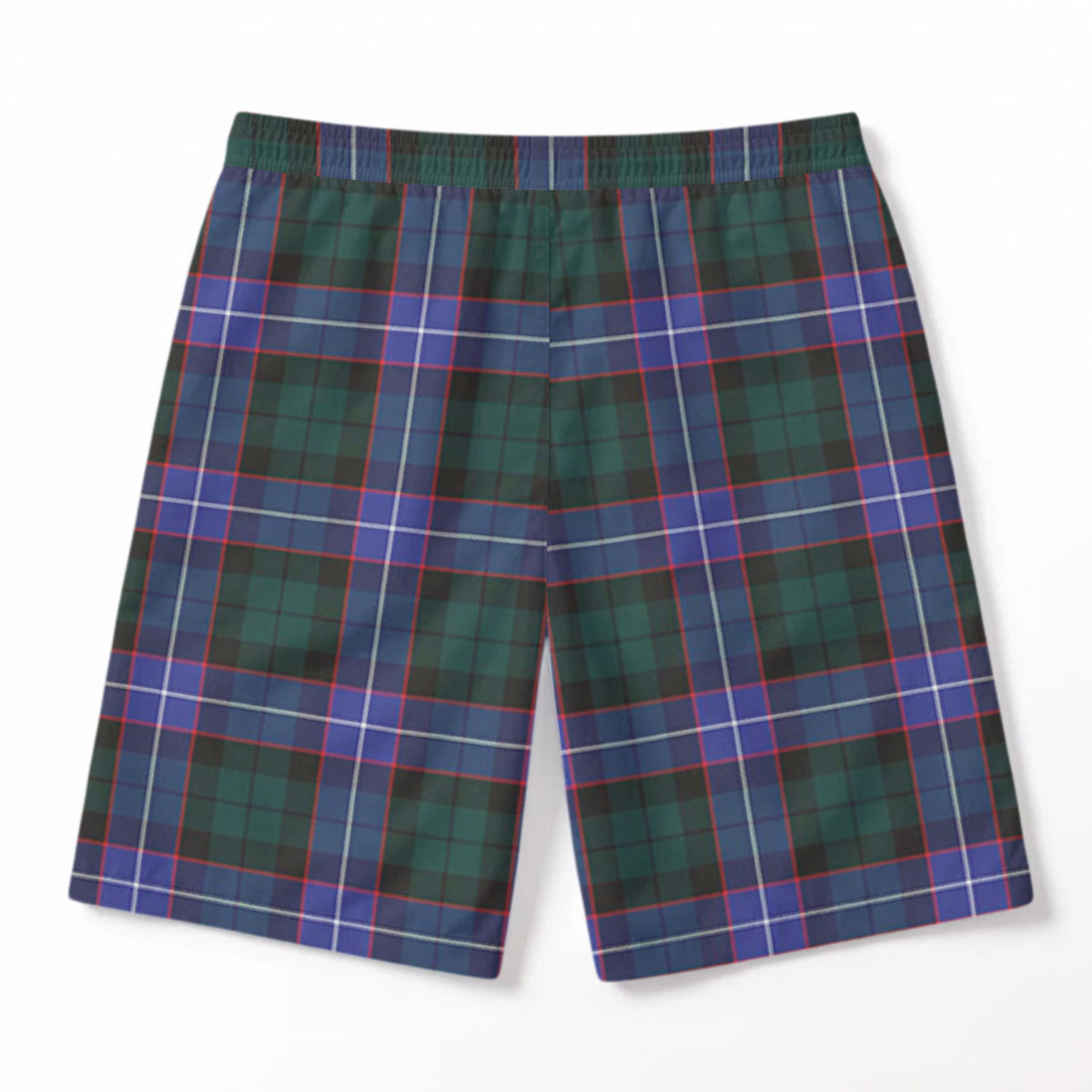 Guthrie Modern Tartan Crest Men's Beach Shorts