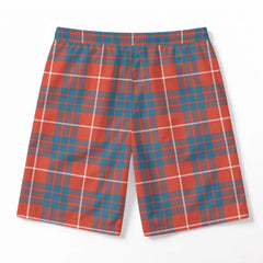 Hamilton Ancient Tartan Crest Men's Beach Shorts