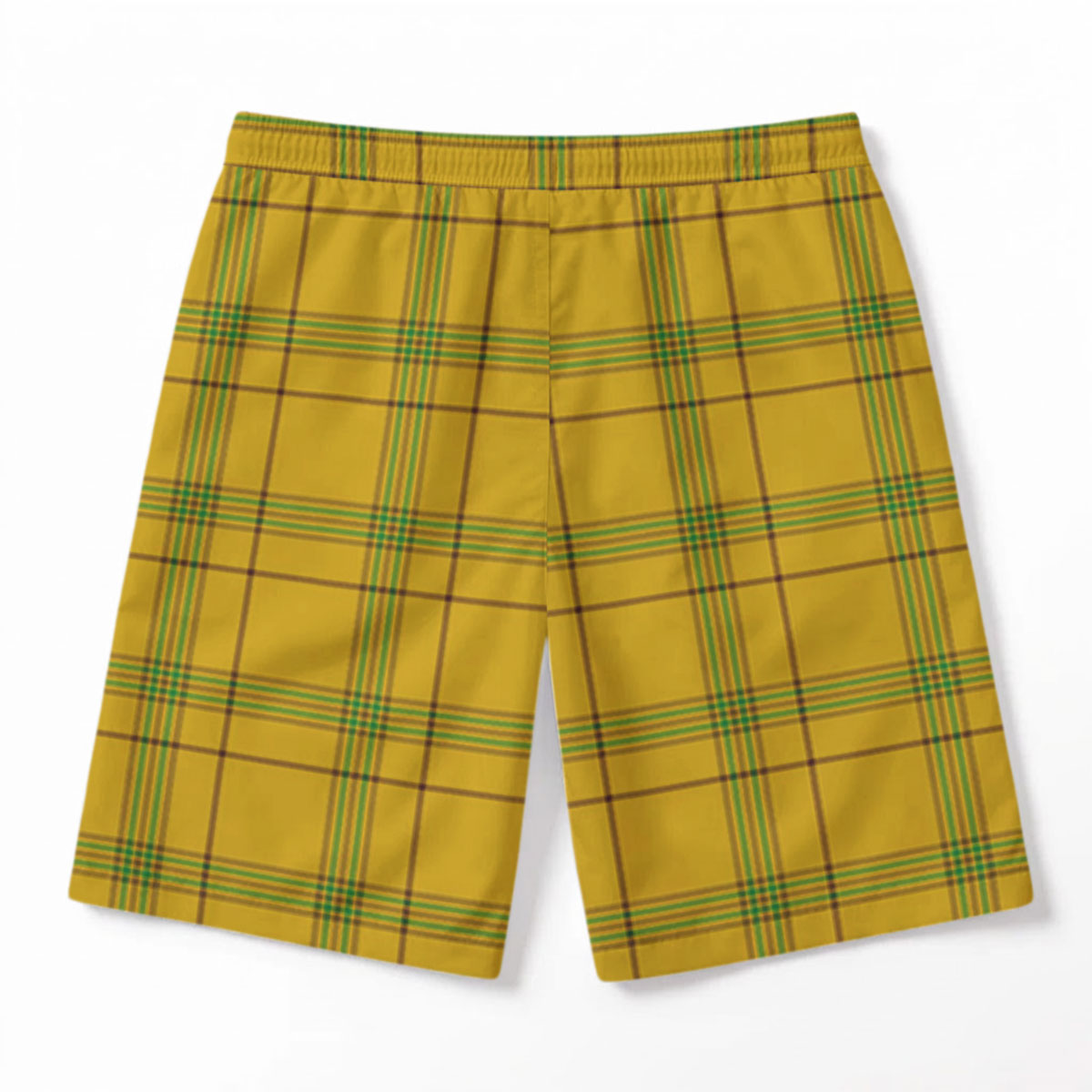 Houston Tartan Crest Men's Beach Shorts