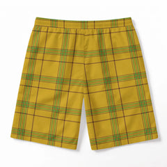 Houston Tartan Crest Men's Beach Shorts