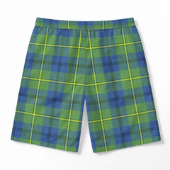 Johnson Ancient Tartan Crest Men's Beach Shorts