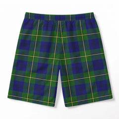 Johnston of Caskieben Tartan Crest Men's Beach Shorts