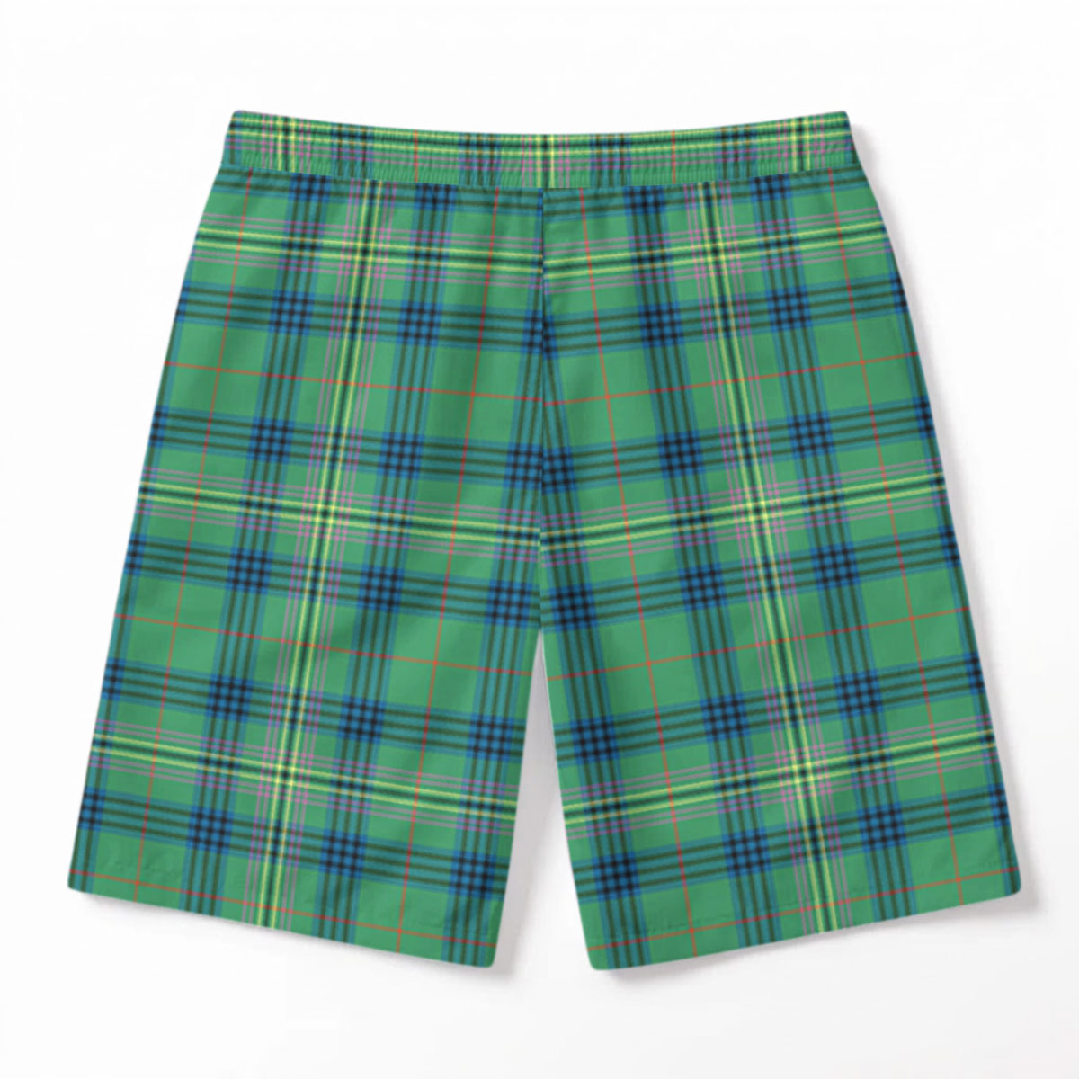 Kennedy Ancient Tartan Crest Men's Beach Shorts