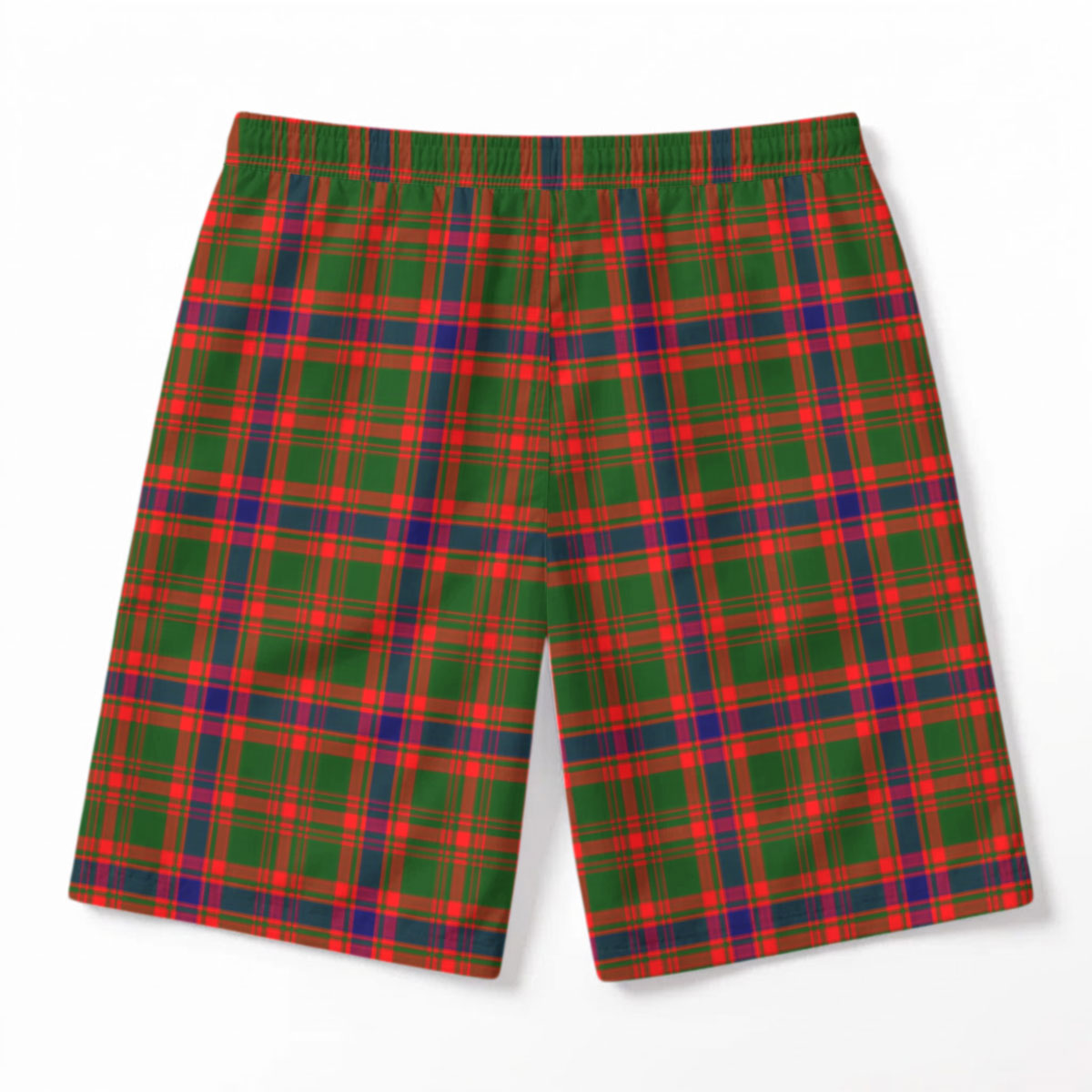 Kinninmont Tartan Crest Men's Beach Shorts