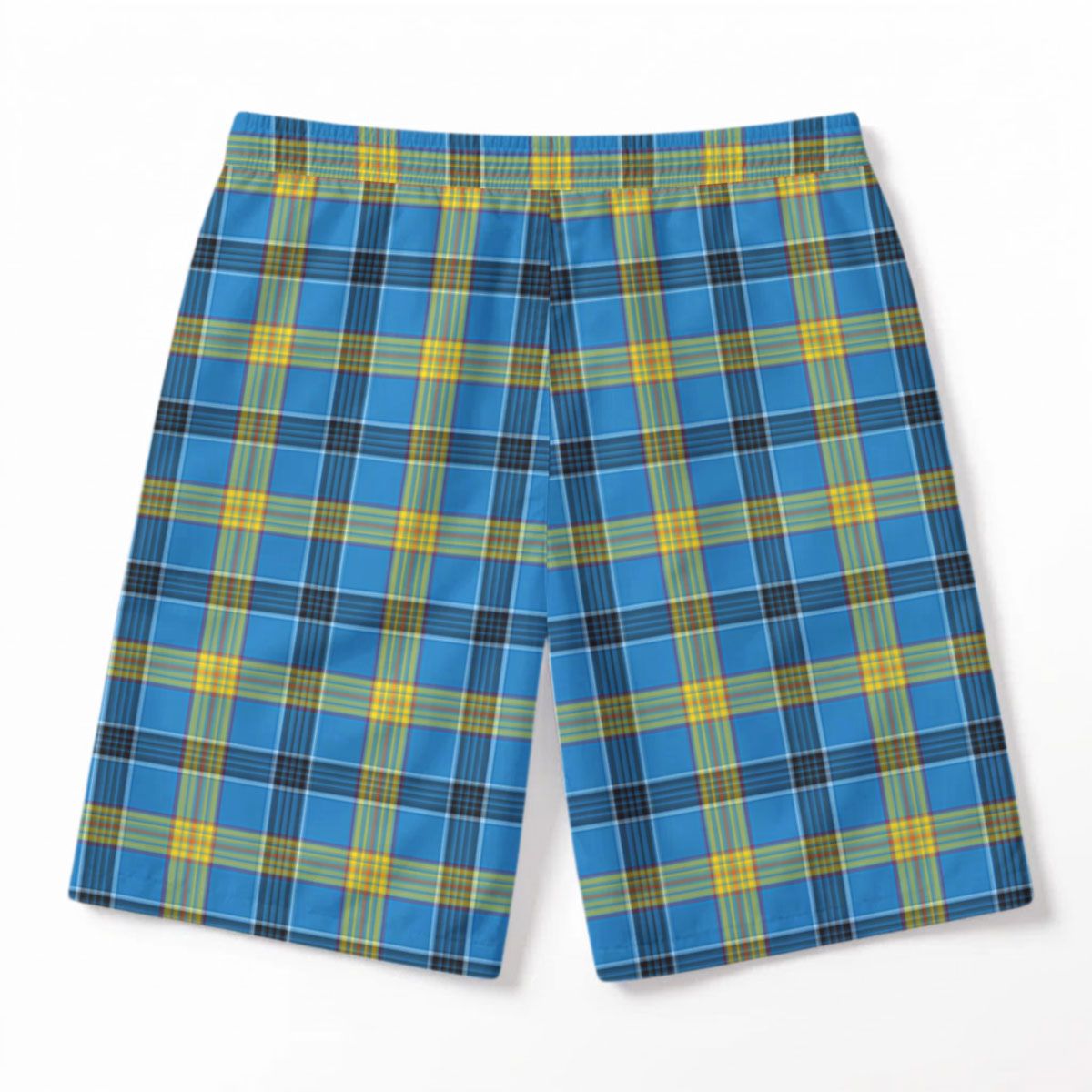 Laing Tartan Crest Men's Beach Shorts