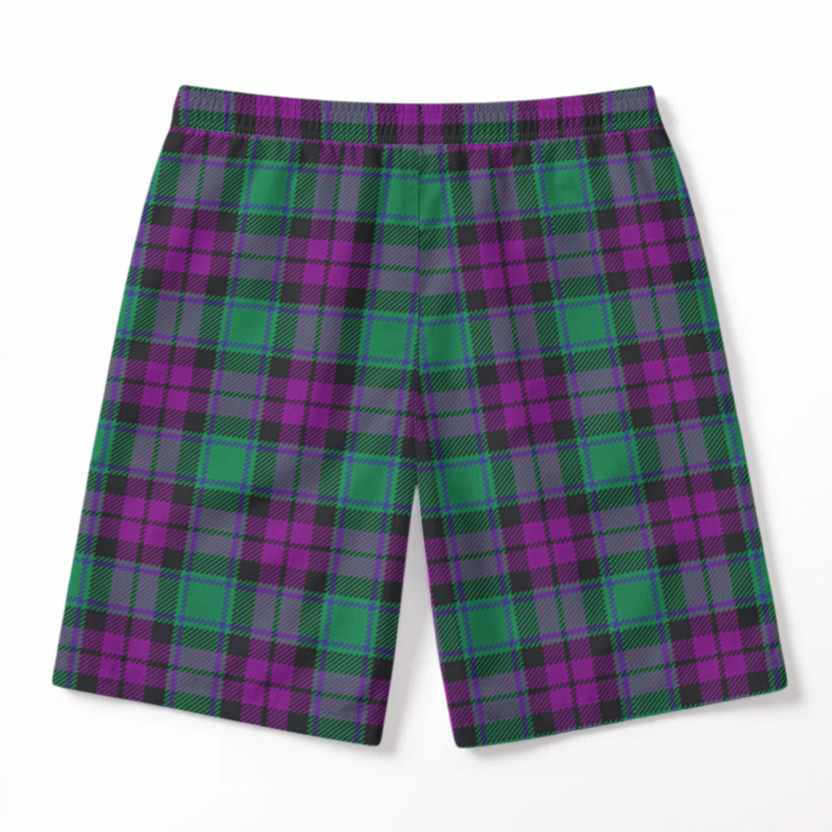 MacArthur - Milton Tartan Crest Men's Beach Shorts