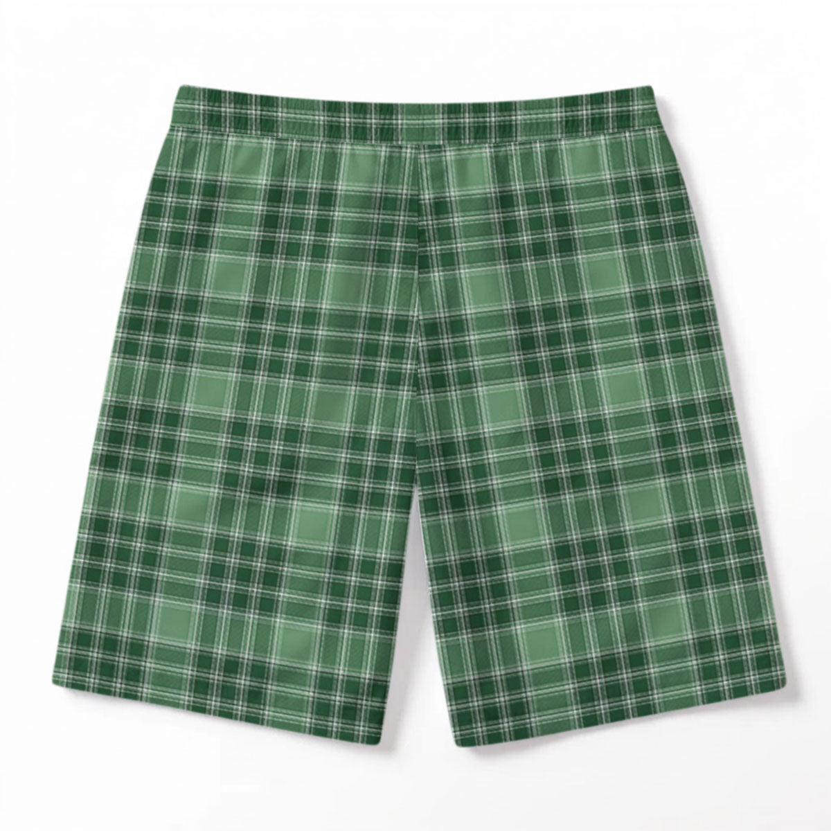 MacDonald Lord of the Isles Hunting Tartan Crest Men's Beach Shorts