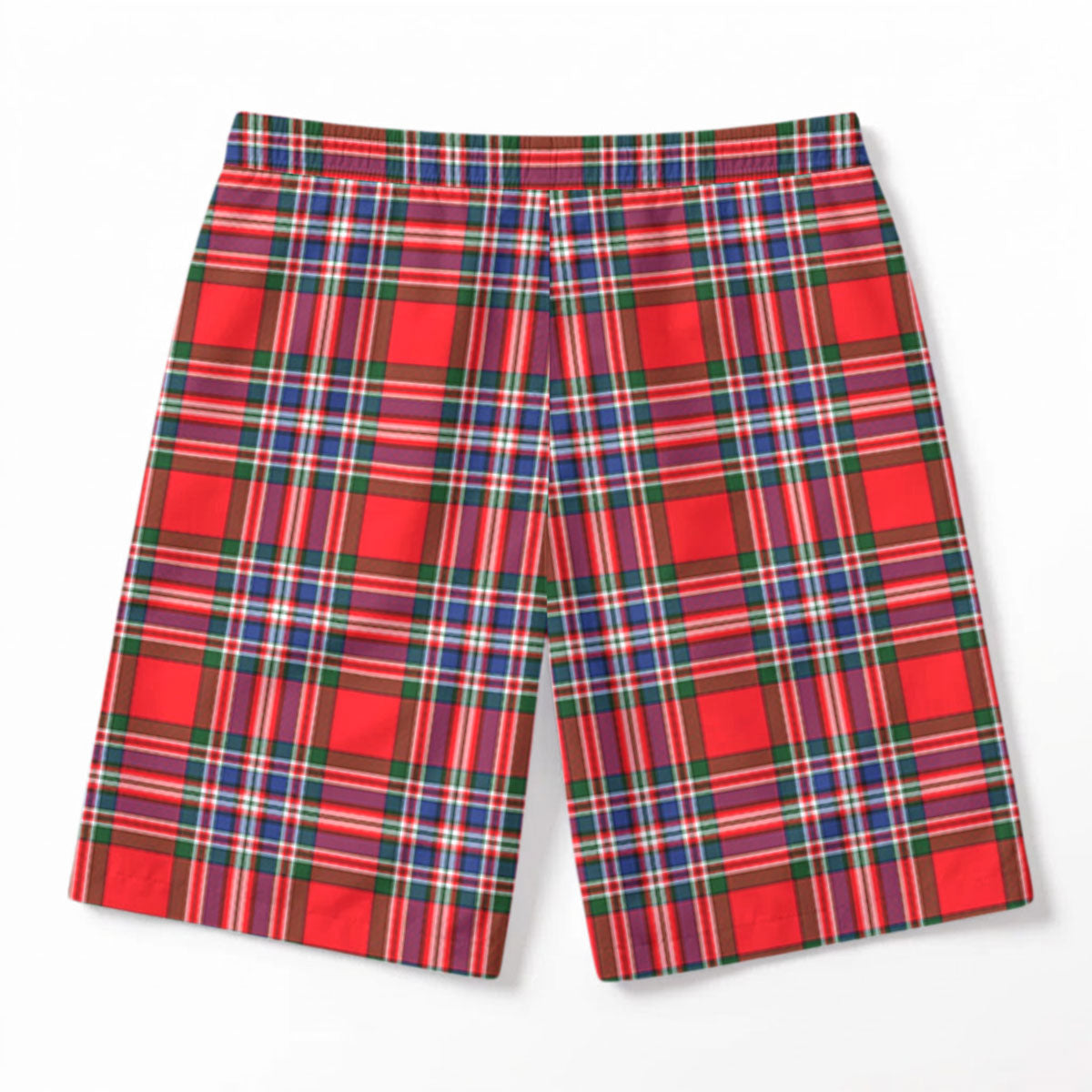 MacFarlane Modern Tartan Crest Men's Beach Shorts