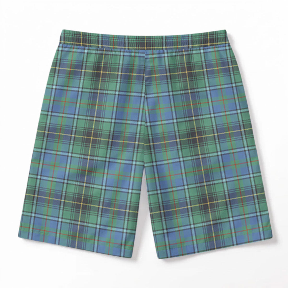 MacInnes Ancient Tartan Crest Men's Beach Shorts