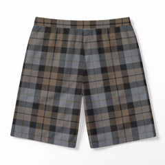MacKay Weathered Tartan Crest Men's Beach Shorts