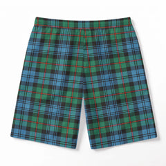 MacKinlay Ancient Tartan Crest Men's Beach Shorts
